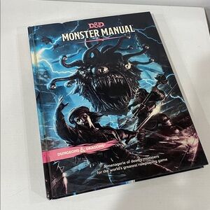 D&D Monster Manual Dungeons and Dragons hardcover book